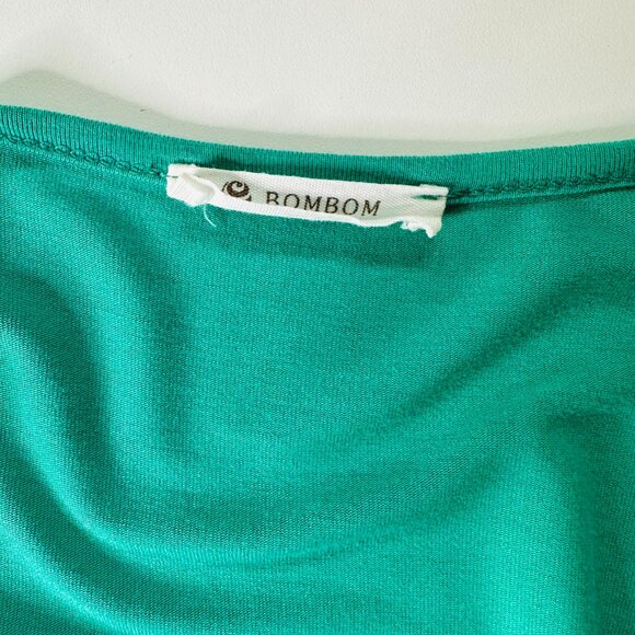 Teal top with ruffled sleeves - Picture 3 of 4